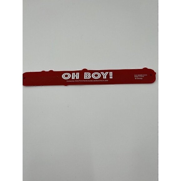 Disney Silicone Red Slap Bracelet Mickey Oh Boy! - Picture 2 of 8